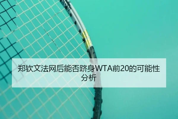 郑钦文法网后能否跻身WTA前20的可能性分析